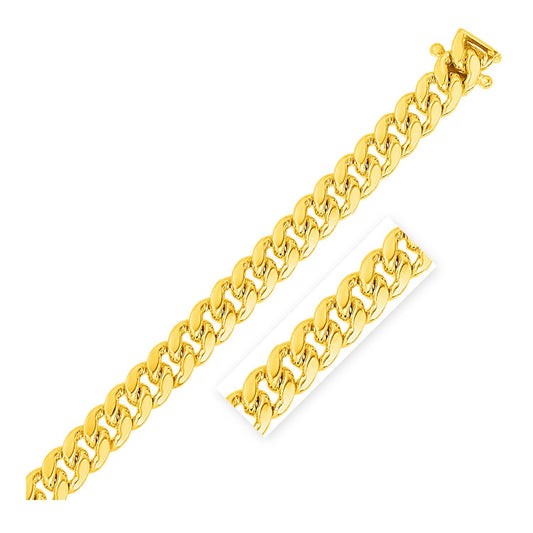 14k Yellow Gold Classic Miami Cuban Bracelet (10.10 mm)